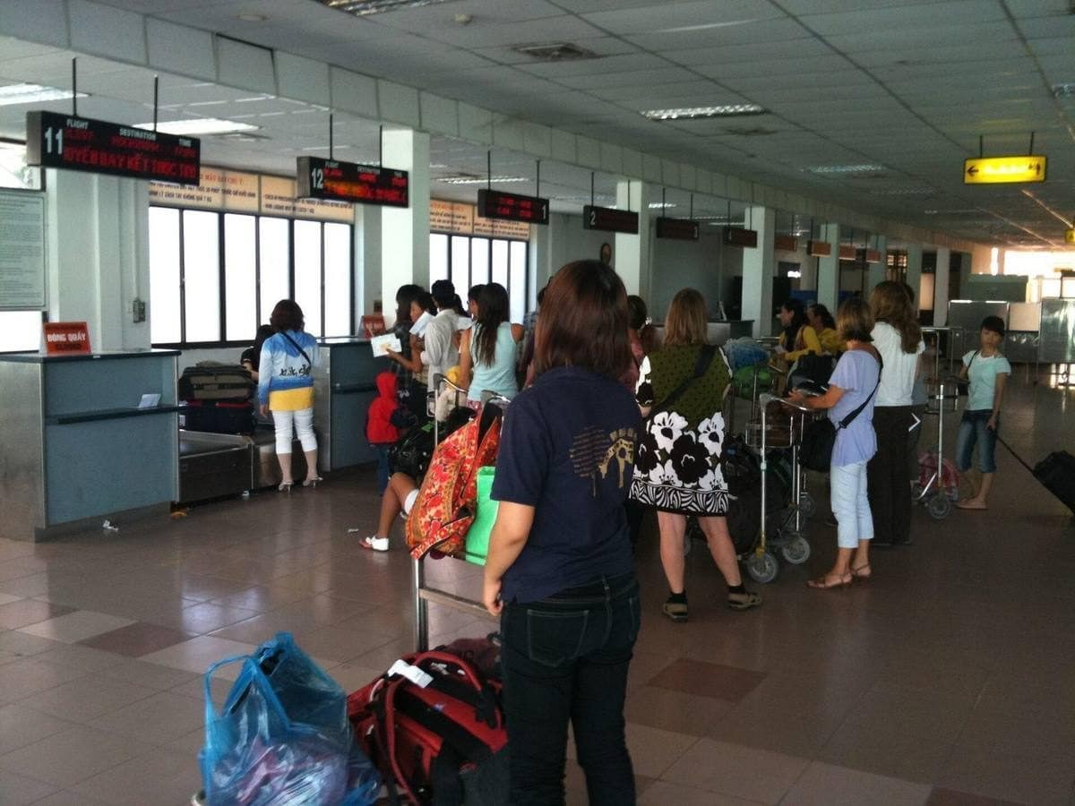 Airport check-in hall