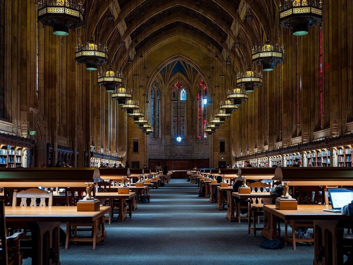 Grand university reading room